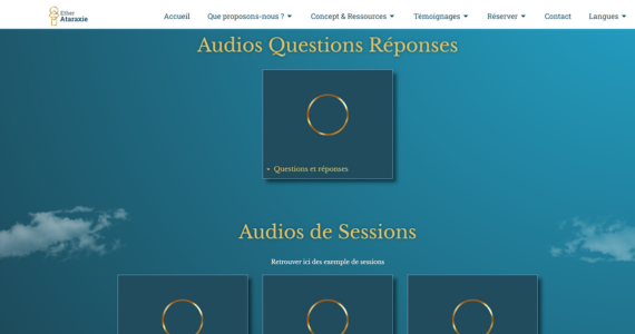 Site Ether Ataraxie Audio