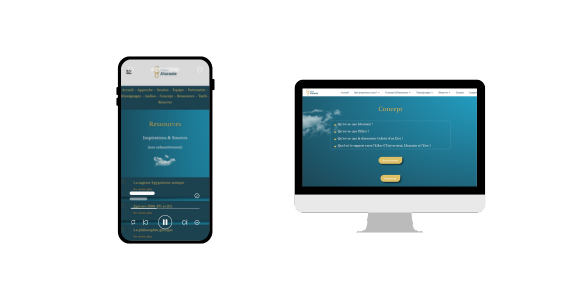 Ether Ataraxie site responsive
