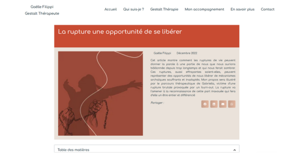 Site Gaëlle Filippe Blog