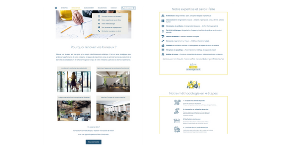 site Axprima studio redactionnel expertise