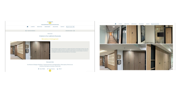site Axprima Studio réalisations authentiques